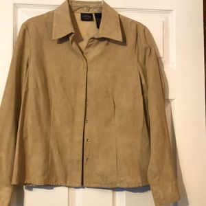 Ladies Beautiful Suede tan top